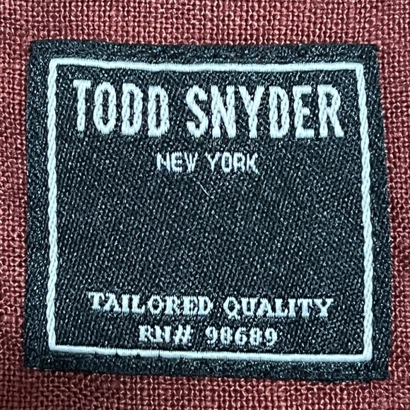 Todd Snyder Rust Red Linen Shirt – Size M - Picture 6 of 9